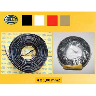 Kabel 4x1.0mm² za prikolico Hella 4 žilni Elektro material Hella 1.90