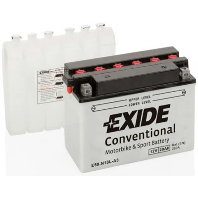 Akumulator Exide E50-N18L-A3 20Ah D+ 260A(EN) 162x90x205 Y50-N18L-A3 Akumulatorji Exide 83.69