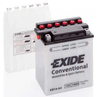 Akumulator Exide EB14-A2 L+ 14Ah 145A(EN) 135x90x165 YB14-A2 Akumulatorji (Exide) Akumulator Exide EB14-A2 L+ 14Ah 145A(EN) 135x90x165 YB14-A2 Akumulatorji Exide 57.96