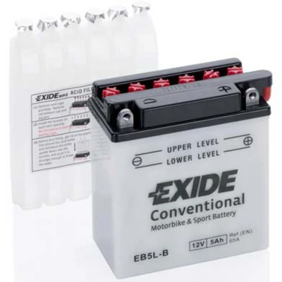 Akumulator Exide EB5L-B D+ 5Ah 65A(EN) 120x60x130 YB5L-B Akumulatorji (Exide) Akumulator Exide EB5L-B D+ 5Ah 65A(EN) 120x60x130 YB5L-B Akumulatorji Exide 29.81