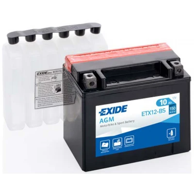 Akumulator Exide ETX12-BS 10Ah L+ 150A(EN) 130x87x150 YTX12-BS Akumulatorji Exide 49.88