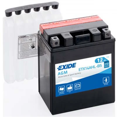 Akumulator Exide ETX14AHL-BS D+ 12Ah 210A(EN) 134x89x164 YTX14AHL-BS Akumulatorji (Exide) Akumulator Exide ETX14AHL-BS D+ 12Ah 210A(EN) 134x89x164 YTX14AHL-BS Akumulatorji Exide 73.08
