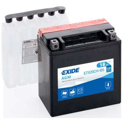 Akumulator Exide ETX20CH-BS	L+ 18Ah 230A(EN) 150x90x160 Akumulatorji Exide 83.85