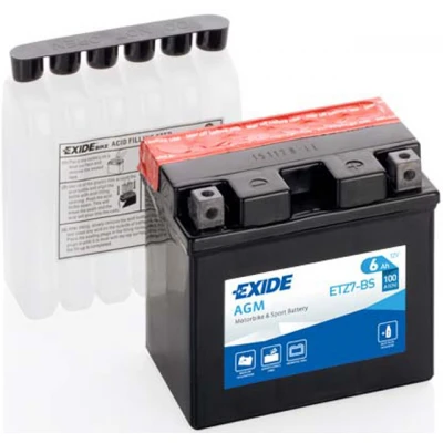 Akumulator Exide ETZ7-BS D+ 6Ah 100A(EN) 113x70x105 YTZ7-BS Akumulatorji Exide 45.17