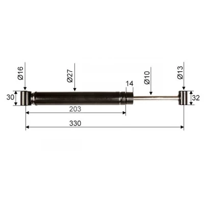 Amortizer naletne zavore 251VB 251G 372641 AL-KO Naletni sistemi AL-KO 65.00