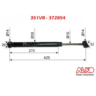 Amortizer naletne zavore 35VB VB-2 43V 2,8VB 372854 AL-KO Naletni sistemi AL-KO 165.90