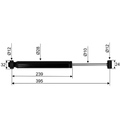 Amortizer naletne zavore AK 0908/1308 D-395 Grumer BPW Naletni sistemi BPW 63.87