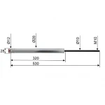 Amortizer naletne zavore KF25A KFG27 KV20HV-C KFL20-B 87003113 Knott