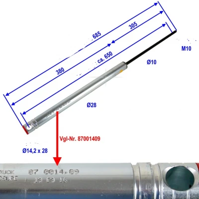 Amortizer naletne zavore KF30C-C1-D KR30B KR30HVB 87001413 Knott Naletni sistemi Knott 80.29