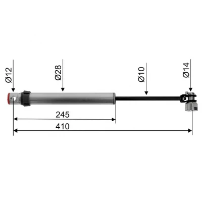 Amortizer naletne zavore KFL12 KFL13 KFL14 87100713 Knott Naletni sistemi Knott 74.02