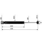Amortizer naletne zavore Peitz BPW PAV/SR MX 2.0 02.3722.25.01