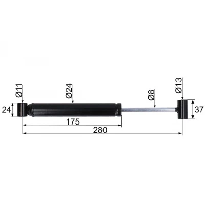 Amortizer naletne zavore WAE 1202 nov tip 280 mm 209198 Westfalia Naletni sistemi Westfalia 53.20