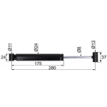 Amortizer naletne zavore WAE 1202 nov tip 280 mm 209198 Westfalia