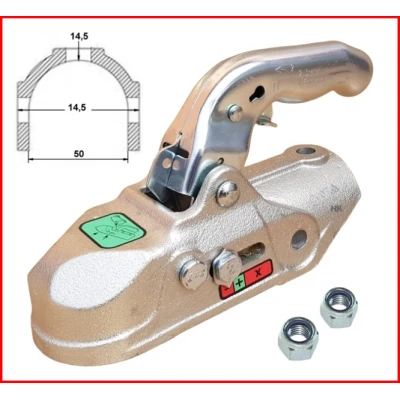 Kroglična sklopka priklop za prikolico okrogla 50mm 3500Kg Knott Krogljične sklopke Knott 70.22
